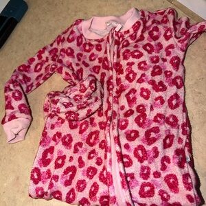 Posh Peanut Pink Leopard Kids Pajama Set